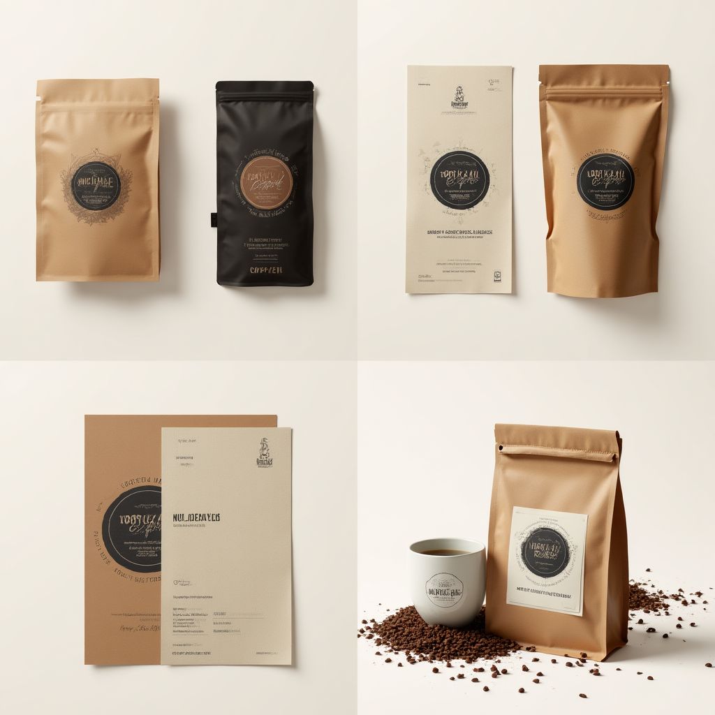 Identidade visual para uma marca de café